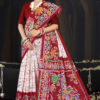 Minu batik Malai Cotton printed saree .