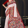 Minu batik Malai Cotton printed saree .